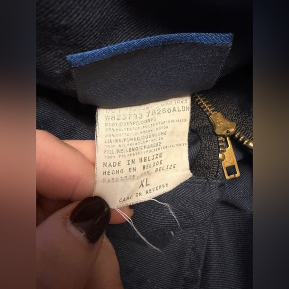 Dickies Insulated Eisenhower Jacket Vintage 90’s Y2K XL Navy Blue EUC - Picture 8 of 13